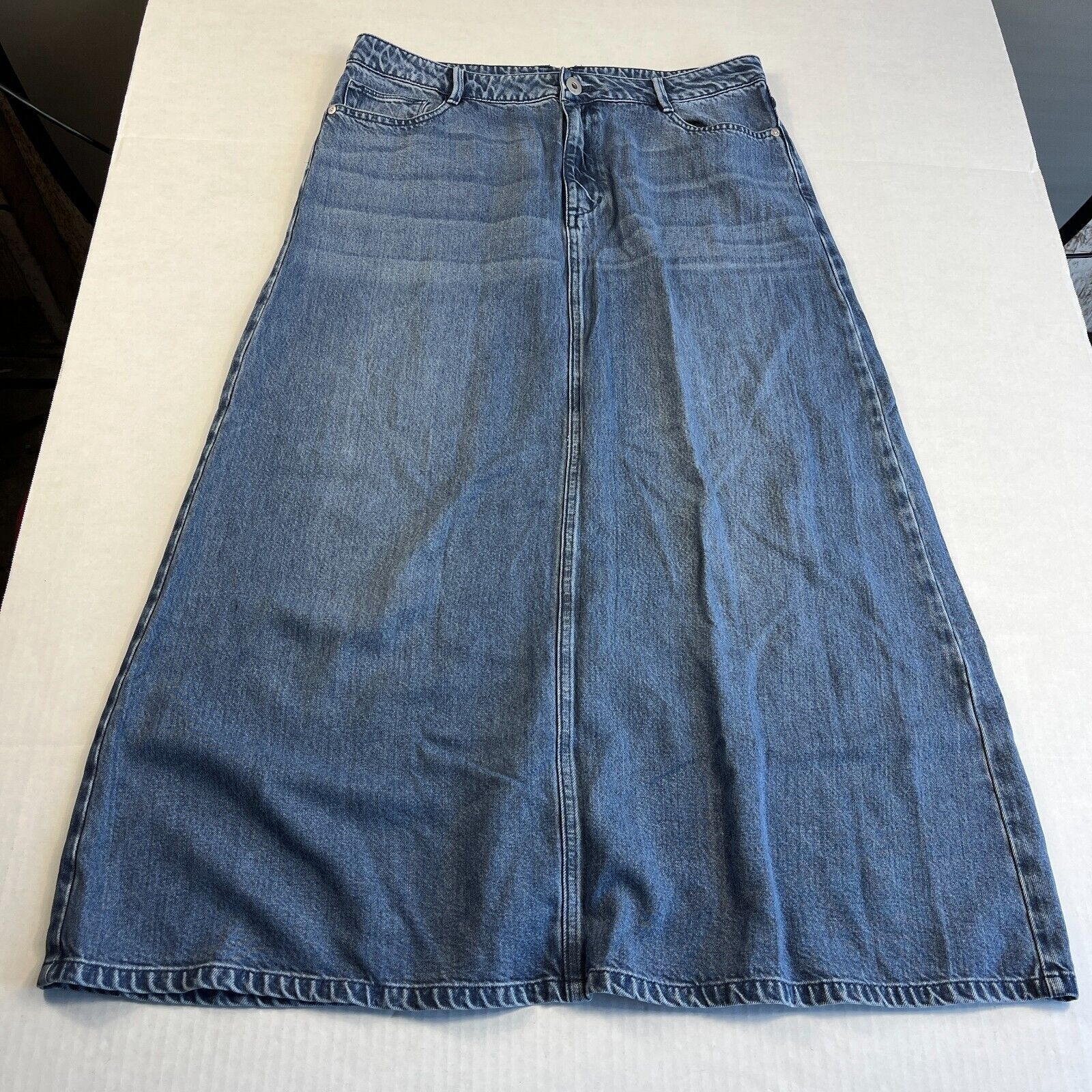 J. Jill Blue Maxi Skirt Tall